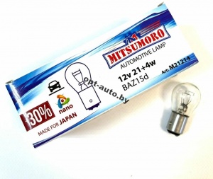 Автолампы MITSUMORO   12v     21/4w   смещенная     