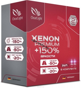 Ксеноновая лампа Clearlight Xenon Premium+150% H3 (2 шт) (PCL H30 150-2XP-2)