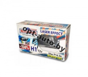 Автолампы MITSUMORO Н1  12v 55w +150% Laser Effect набор 2 шт. (Япония)