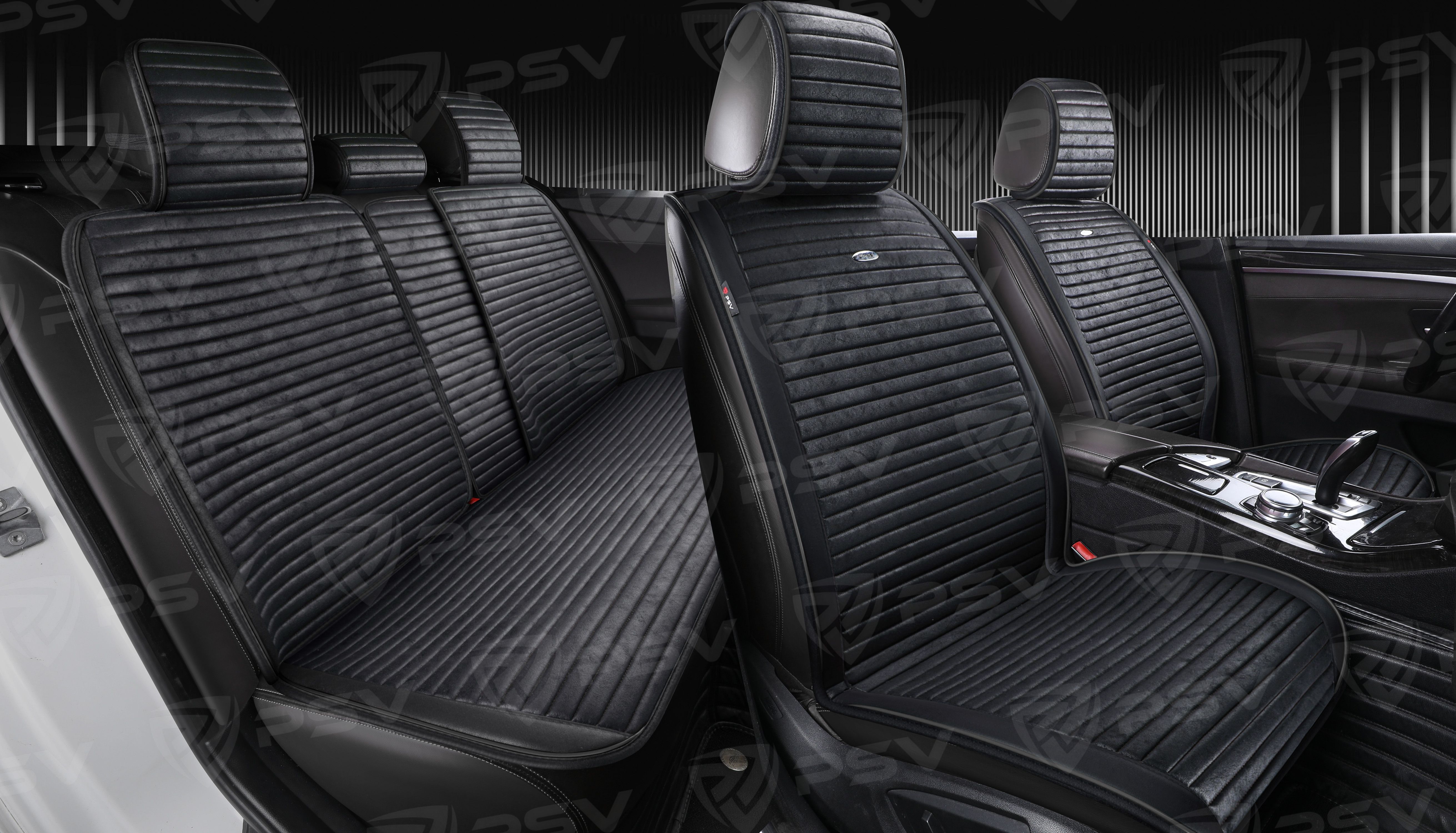 Накидки PSV Bliss PRO Skin BACK (Черный), на задний ряд, мокрая кожа