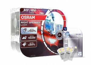 Автолампы Osram NIGHT BREAKER LASER H7 12v +150% DUOBOX