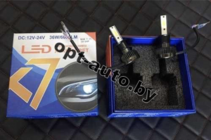 Светодиодные лампы LED K7 H4 - 36W/6000 LM тонкие DC12v/24v
