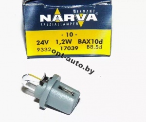 Автолампы Narva   24v     1,2w (BAX10d) серая (17039)