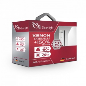 Ксеноновая лампа Clearlight Xenon Premium+150% D1S (2 шт) (PCL D1S 150-2XP-2)