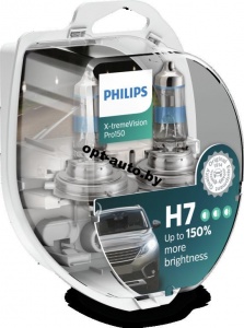 Автолампы Philips  Н7 12v55w +150% X-tremeVision набор 2 шт.