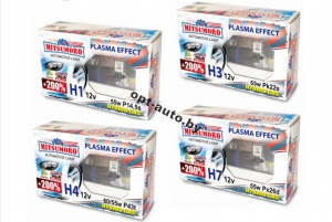 Автолампы MITSUMORO Н8  12v 35w +200% plasma effect набор 2 шт. (Япония)