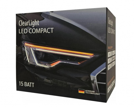 Светодиодные лампы LED Clearlight Compact H7 15W 4500lm (2шт) 6000K (CLCT60LEDH7-2)